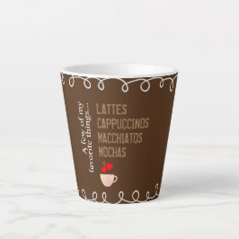 Favoriete koffiemok latte mok