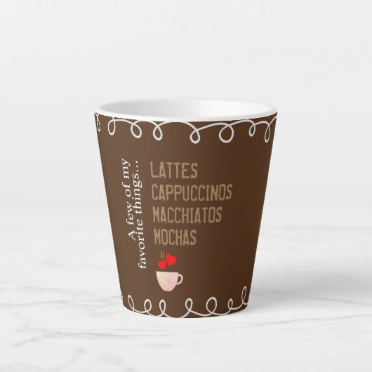 Favoriete koffiemok latte mok (Voorkant)