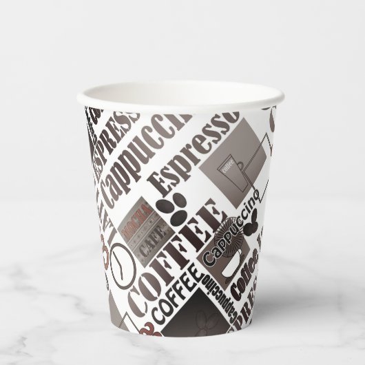 Favoriete koffiestkussen papieren bekers (Voorkant)