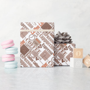 Favoriete koffieverpakkingspapier cadeaupapier