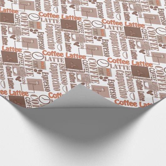 Favoriete koffieverpakkingspapier cadeaupapier (Hoek)