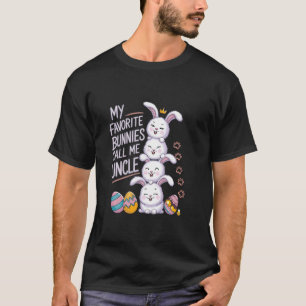 Favoriete konijnen noemen me oom groep konijnen ja t-shirt