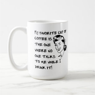 Favoriete Kopje Koffie Vrouw Grappige Mok