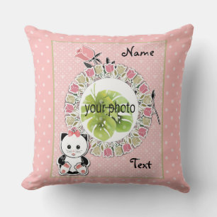 Favoriete kussen, personaliseren, scrapbook kussen