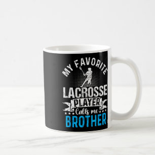 Favoriete Lacrosse speler noemt me broer grappig Koffiemok