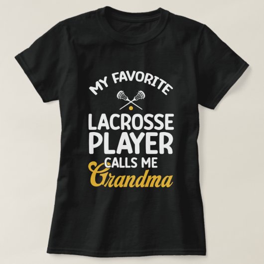 Favoriete lacrosse speler oma lax familie Nana M T-shirt (Design voorkant)