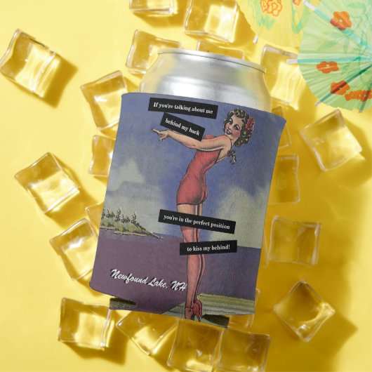 Favoriete Lake Funny Gepersonaliseerde Pin-Up Girl Blikjeskoeler (Insitu Zomer)
