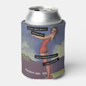 Favoriete Lake Funny Gepersonaliseerde Pin-Up Girl Blikjeskoeler (Blikje Voorkant)