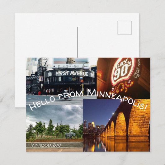 Favoriete landmerken briefkaart (Voorkant / Achterkant)