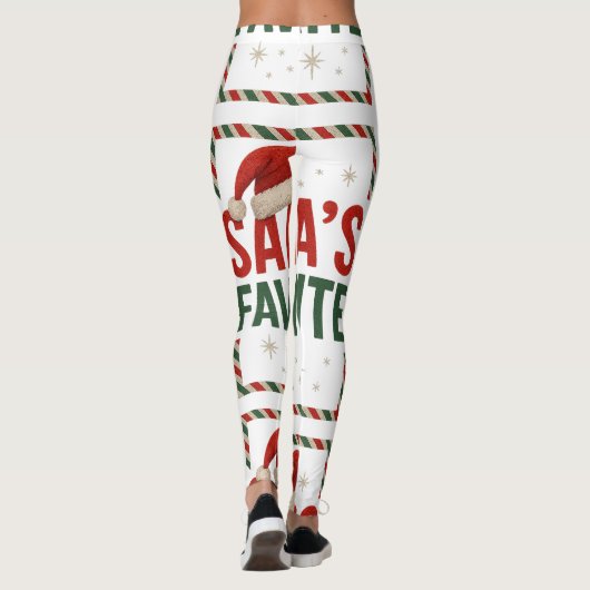 Favoriete Leggings van de Kerstman (Achterkant)