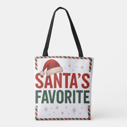 Favoriete Leggings van de Kerstman Tote Bag (Achterkant)