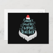 Favoriete leraar 7e klas Funny Kerstmis Briefkaart (Voorkant / Achterkant)
