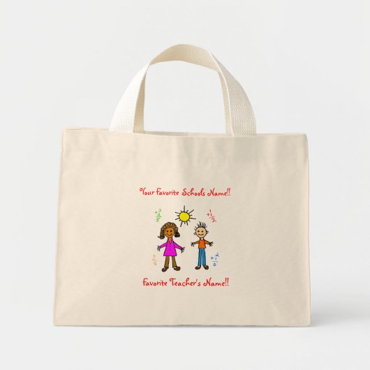 Favoriete leraar/Canvas tas school (Voorkant)