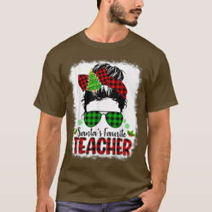 Favoriete leraar grappige kerstkerstkerstkerstkers t-shirt