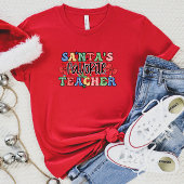 Favoriete leraar voor de kerstman t-shirt