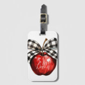 Favoriete lerarentas bagagelabel (Voorkant (verticaal))