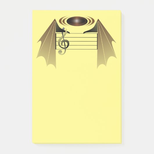 Favoriete lied met hoge opmerking post-it® notes (Voorkant)