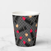 Favoriete lipstick gooit kussen papieren bekers (Achterkant)