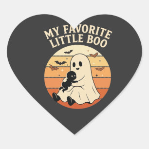 Favoriete Little Boo Halloween Geest Baby Retro Zo Hart Sticker