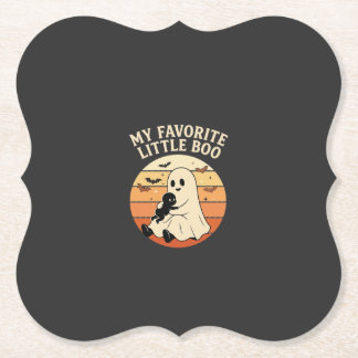 Favoriete Little Boo Halloween Geest Baby Retro Zo Kartonnen Onderzetters
