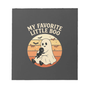 Favoriete Little Boo Halloween Geest Baby Retro Zo Notitieblok