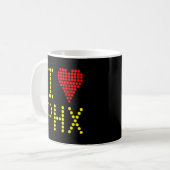 Favoriete luchthavencode koffiemok (Voorkant links)