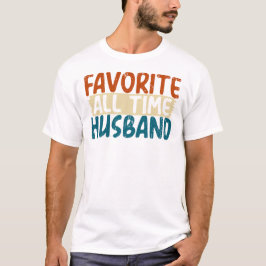 Favoriete man ooit t-shirt