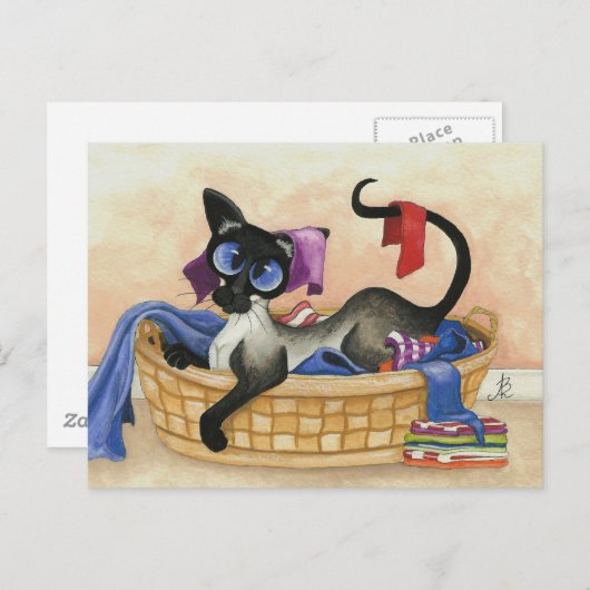 Favoriete mandje briefkaart (Voorkant / Achterkant)