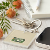 Favoriete manier om een goede golfwandeling te ver sleutelhanger (Voorkant Rechts)