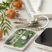 Favoriete manier om een goede golfwandeling te ver sleutelhanger (Voorkant Rechts)