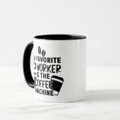 Favoriete medewerker Grappige Sarcastische Kantoor Mok (Voorkant links)