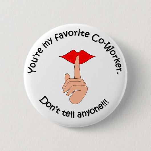 Favoriete medewerker ronde button 5,7 cm (Voorkant)