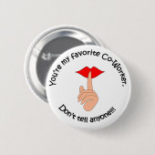 Favoriete medewerker ronde button 5,7 cm (Voorkant /achterkant)