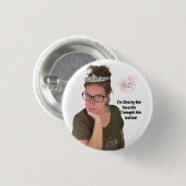 Favoriete medewerker/teamlid pop ronde button 3,2 cm (Voorkant /achterkant)