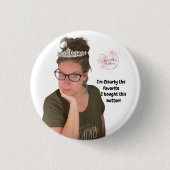 Favoriete medewerker/teamlid pop ronde button 3,2 cm (Voorkant)