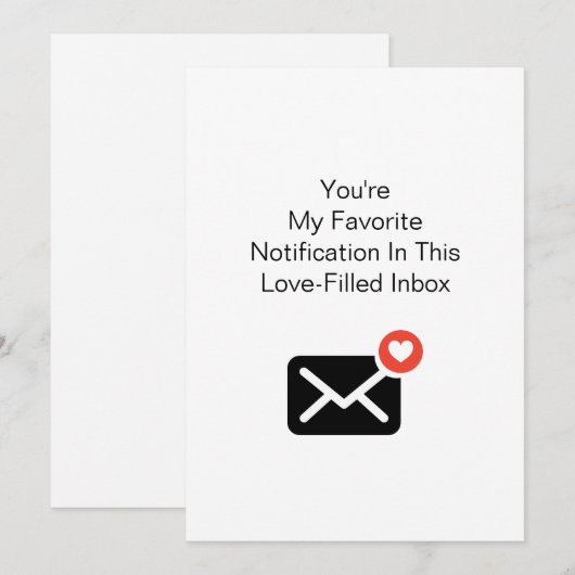 Favoriete melding Liefde Valentijn Jubileum Feestdagenkaart (Voorkant / Achterkant)