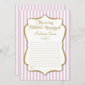 Favoriete Memory Kaart Birthday Memories Pink Gold (Voorkant / Achterkant)