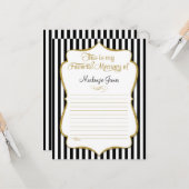 Favoriete Memory Kaart - Verjaardagherinneringen z (Voorkant / Achterkant in situ)