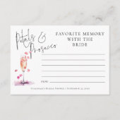 Favoriete Memory Petals Prosecco Vrijgezellenfeest Kaart (Voorkant)