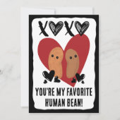 Favoriete mens Bean Xoxo Valentijnsdag Feestdagenkaart (Voorkant)