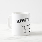 Favoriete Mens Koffiemok (Voorkant links)