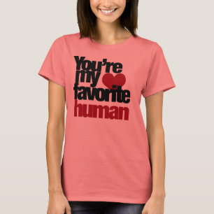 Favoriete menselijke liefde t-shirt