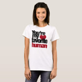 Favoriete menselijke liefde t-shirt (Voorkant volledig)