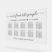 Favoriete Mensen 10 Tafel Bruiloft Zitplaatsen Acryl Bord (Hoek)