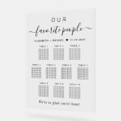 Favoriete Mensen 10 Tafel Bruiloft Zitplaatsen Acryl Bord (Hoek)