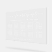 Favoriete Mensen 10 Tafel Bruiloft Zitplaatsen Wis Acryl Bord (Hoek)