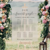 Favoriete Mensen 10 Tafel Taupe Bruiloft Zitplaats Acryl Bord