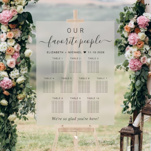 Favoriete Mensen 10 Tafel Taupe Bruiloft Zitplaats Acryl Bord