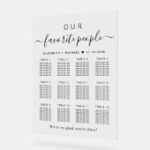 Favoriete Mensen 12 Tafel Bruiloft Zitplaatsen Acryl Bord (Hoek)