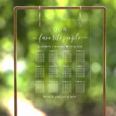 Favoriete Mensen 12 Tafel Bruiloft Zitplaatsen Wis Acryl Bord